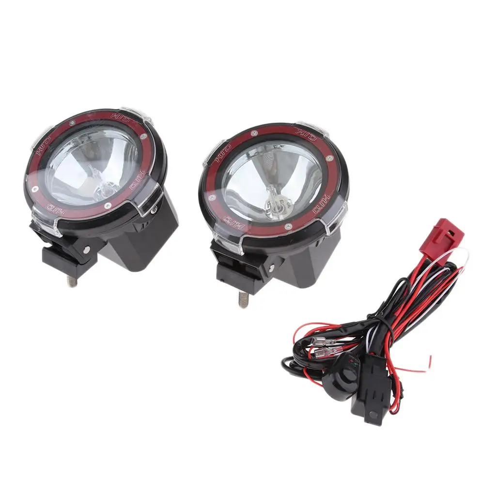 

2 x 55W 4'' HID Xenon Light Driving Work Light SUV ATV 4WD Truck 12V