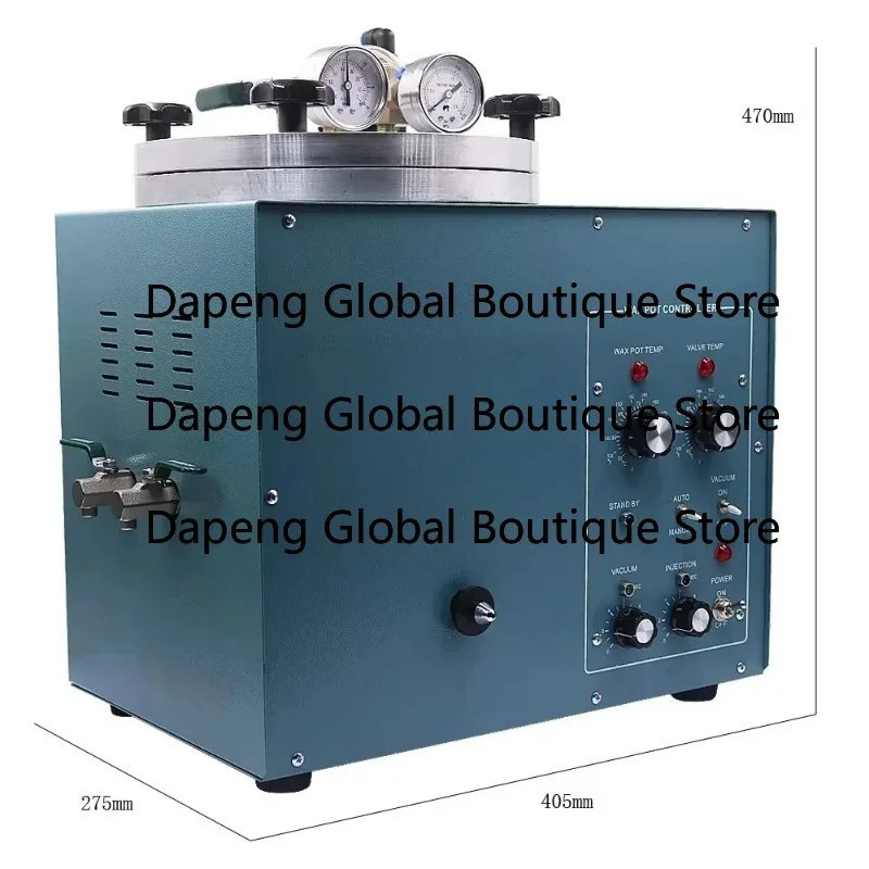 DX-510 industrial double zone wax injector 0-100 ℃ independent control, for tank valve 510 watts continuous operation