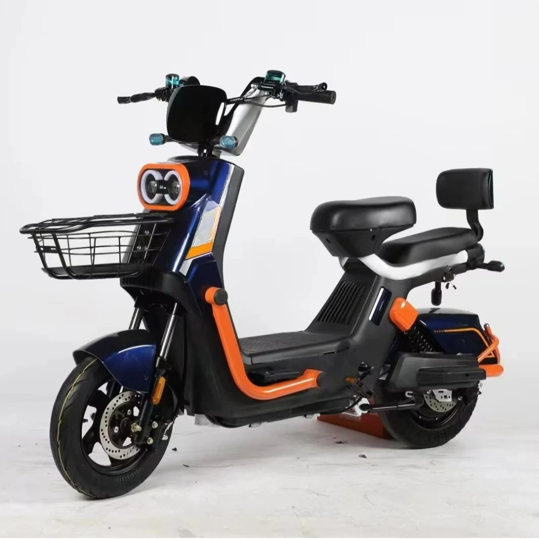 

Electric Bicycle Two Seat Adult 48V Moped 3-Speed Electronic High-speed All Steel Frame Cheap