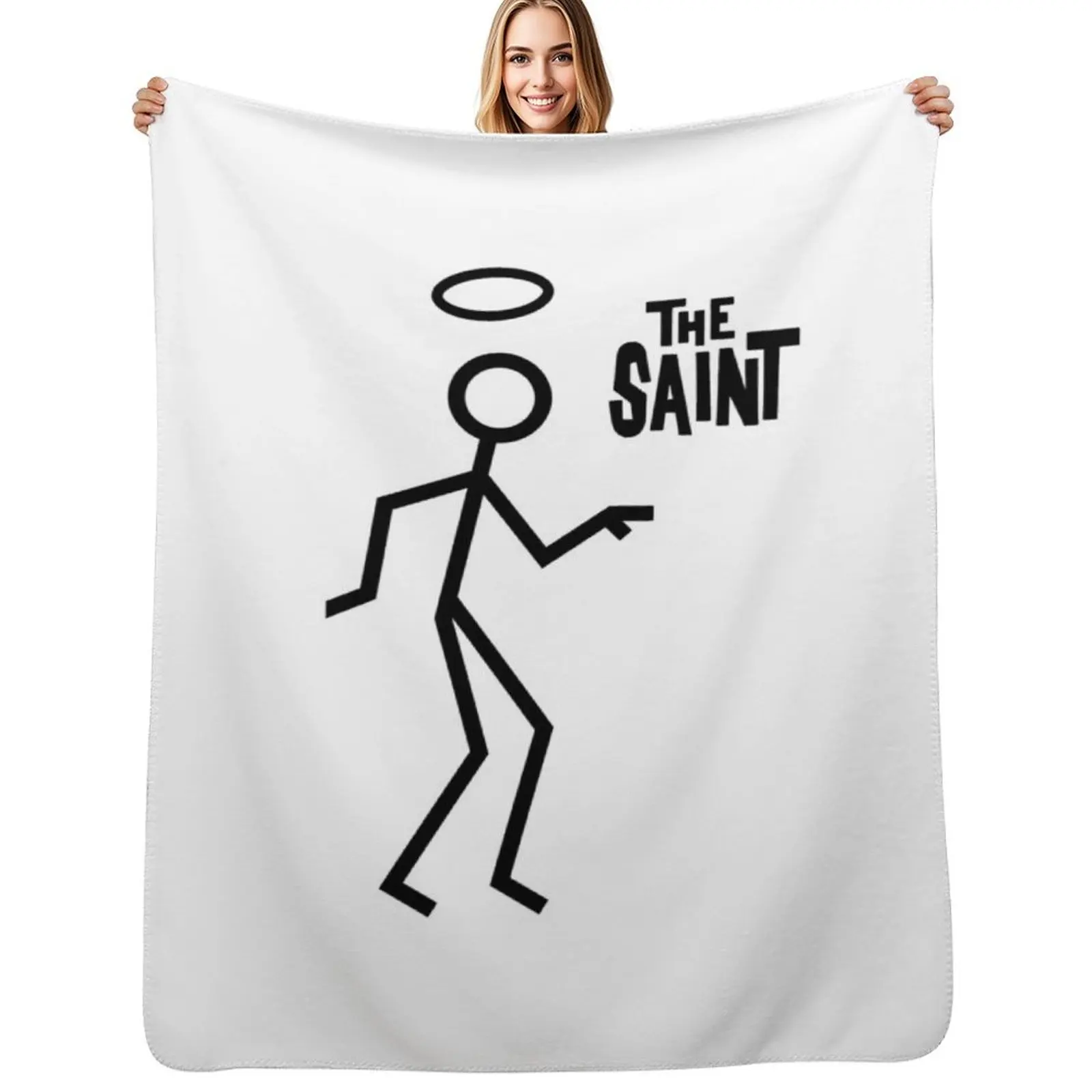 

THE SAINT 1 Throw Blanket Cute Plaid Sleeping Bag heavy to sleep Tourist Blankets