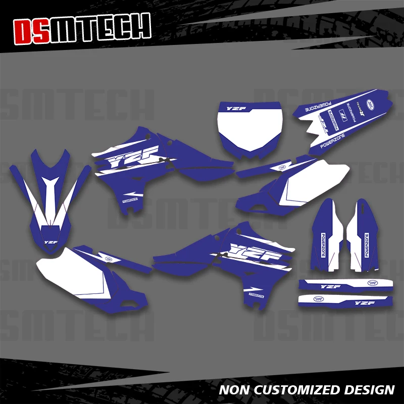 

DSMTECH для YAMAHA YZ450F YZ 450F YZF 450 2010 2011 2012 2013, графические наклейки, наклейки, фон для мотоцикла 002