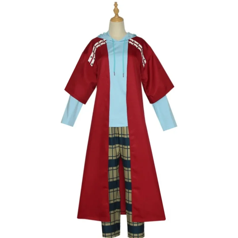 3pcs Movie Thor Superhero Endgame 4 Cosplay Costume Men Fat Thor Red Coat Hoodies Pants Full Sets Halloween Party Show Outfits