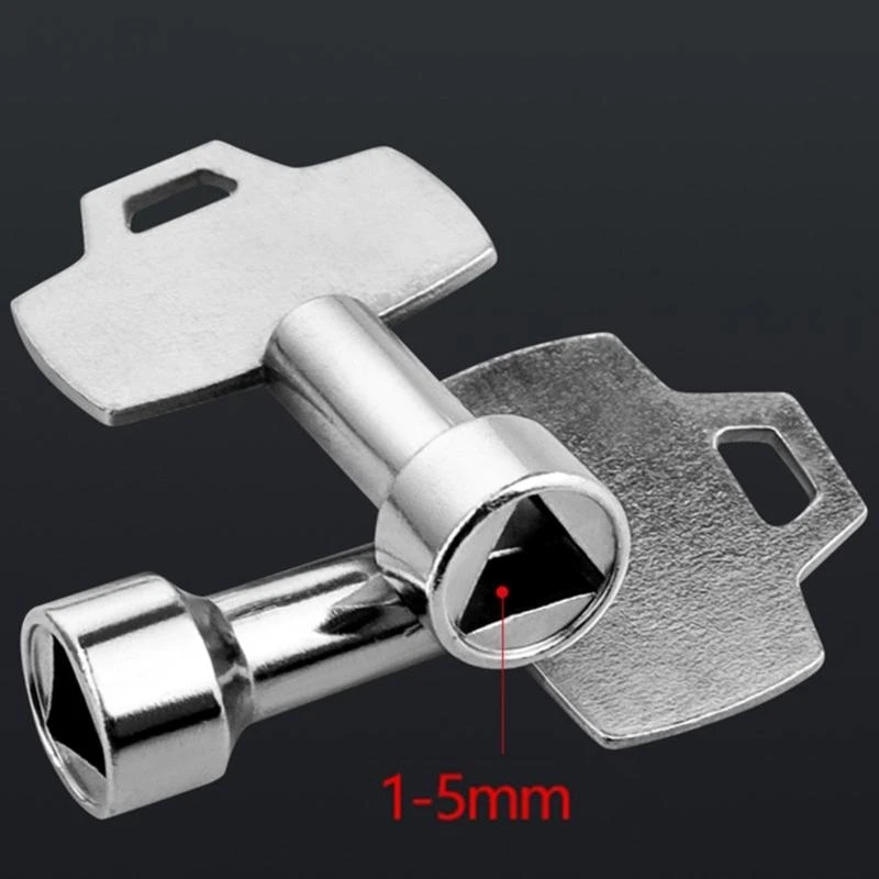 JU64 Meter Box Key Triangular Utility Key, For Mail Box, Elevator, Electrical Cupboard Box, Train Door, Water Meter Valves