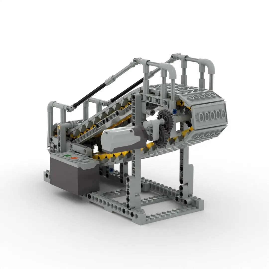 السلالم المتحركة الكهربائية نموذج لغز ثلاثي الأبعاد