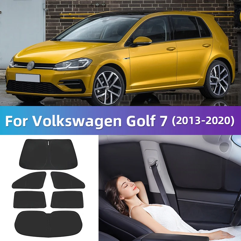 For Volkswagen VW Golf 7 MK7 2013-2020 Golf7 Custom Full Cover Car Window Sunshade Privacy Blind Curtain Travel camping sleep