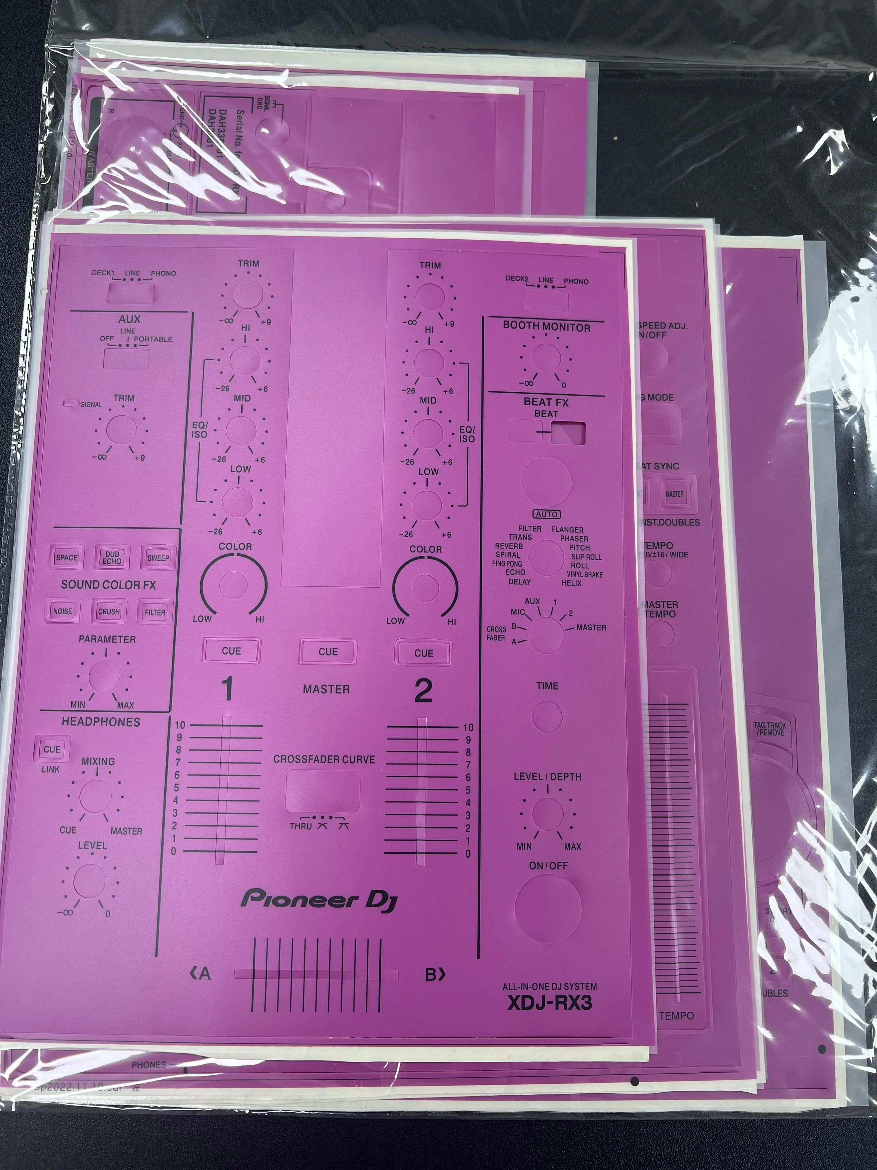 XDJ-RX3  skin suitable for Pioneer controllers（Film only, not machine）