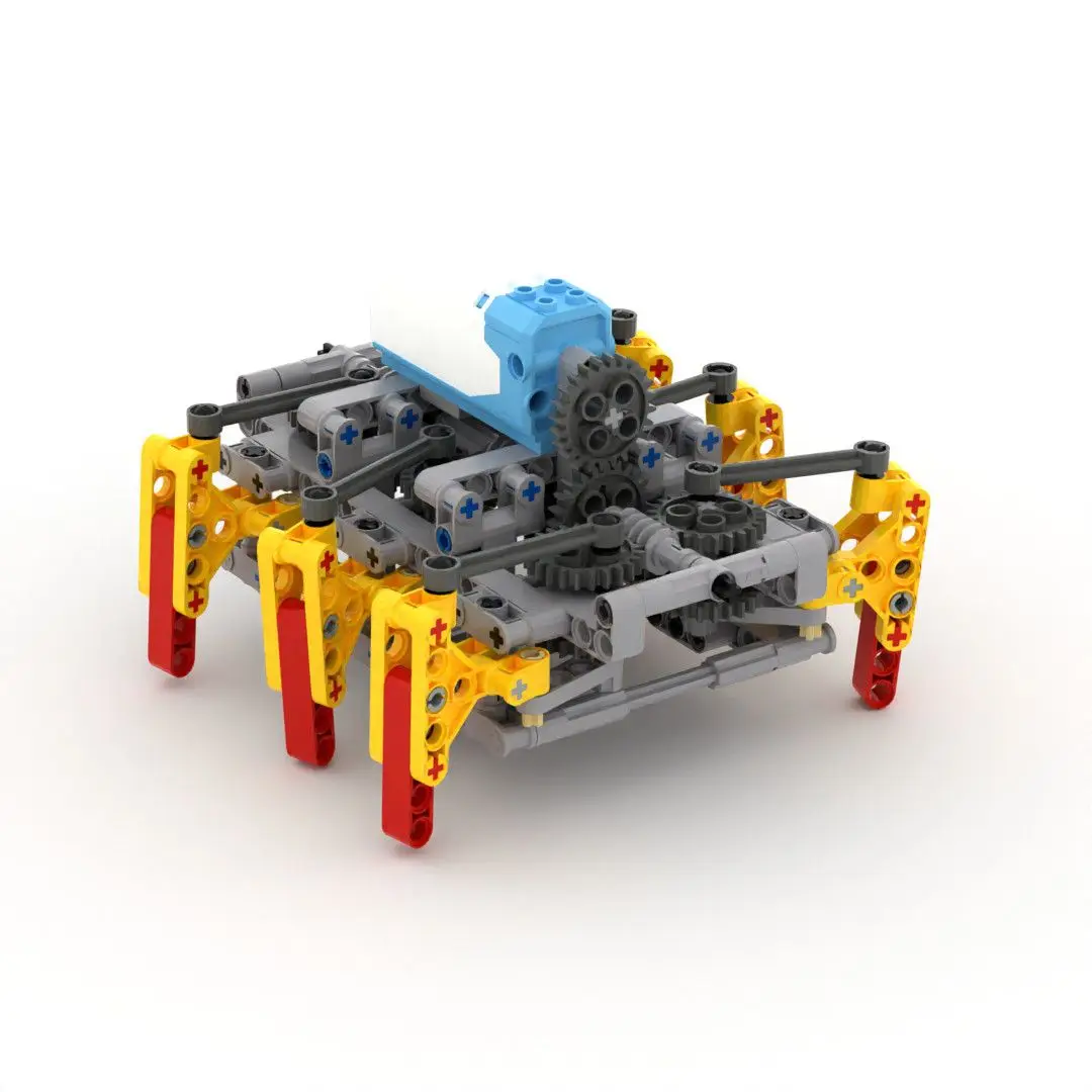 

Small engineer, domestic building block, gear, mechanical group, robot model assembly, hexapod spider set, charging model