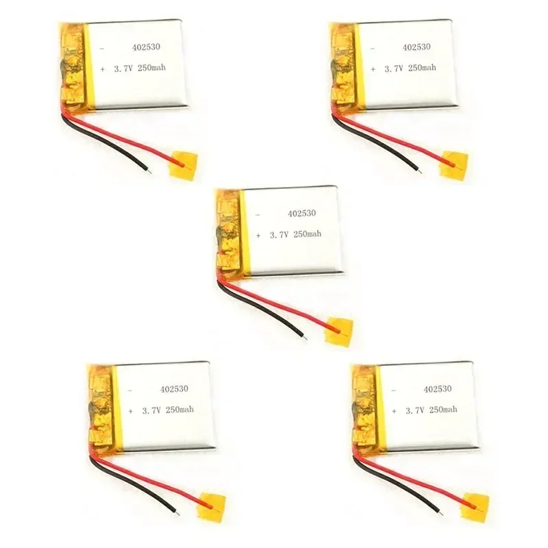 1pc 3.7V 250mAh 402530 042530 Lipo Polymer Lithium Rechargeable Li-ion Battery Cells For Bluetooth Speaker GPS PDA