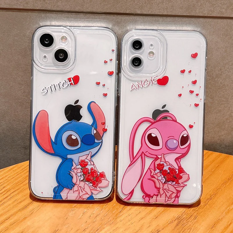 Stitch Holding Flowers per Sony Xperia XZ2 XP XZ premrum XZ1 Compart 1iV 10iV XZ XZs Case