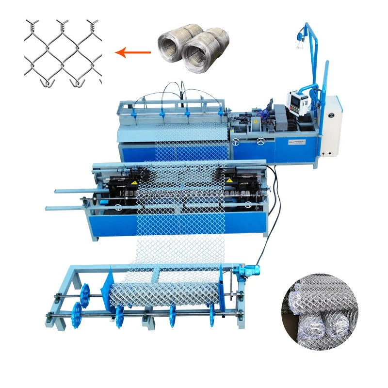 Cheap Fully Automatic Double Wire Chain Link Fencing Machine Metallurgy Machinery In Metal