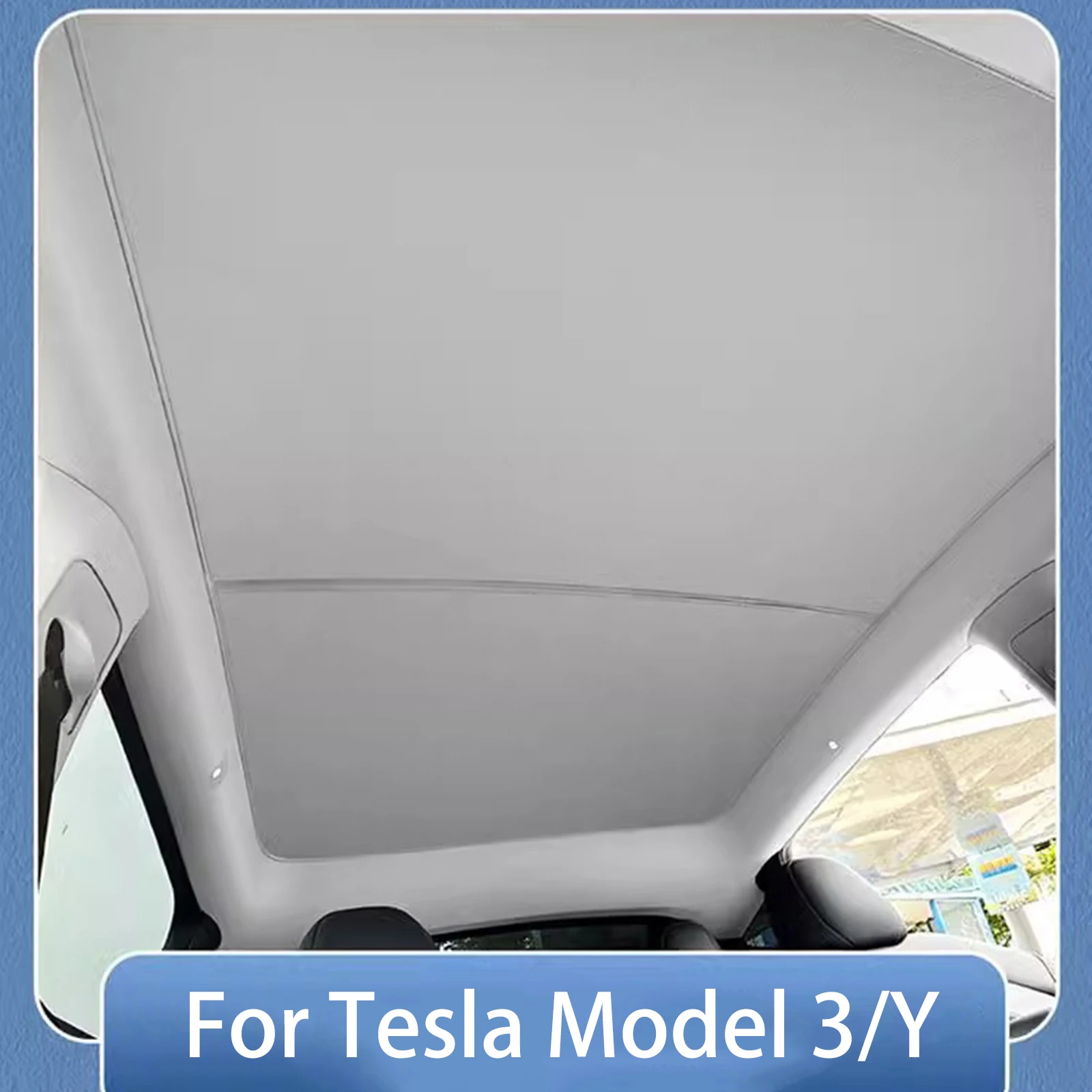 

Sun Shades Glass Roof Sunshade Front Rear Sunroof Skylight For Tesla Model 3 Y Insulation Canopy with Electrostatic Adsorption