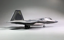 AMER COM USAF F-22 Raptor Stealth Air Superiority Fighter 1/100 Diecast Aircraft Jet Model