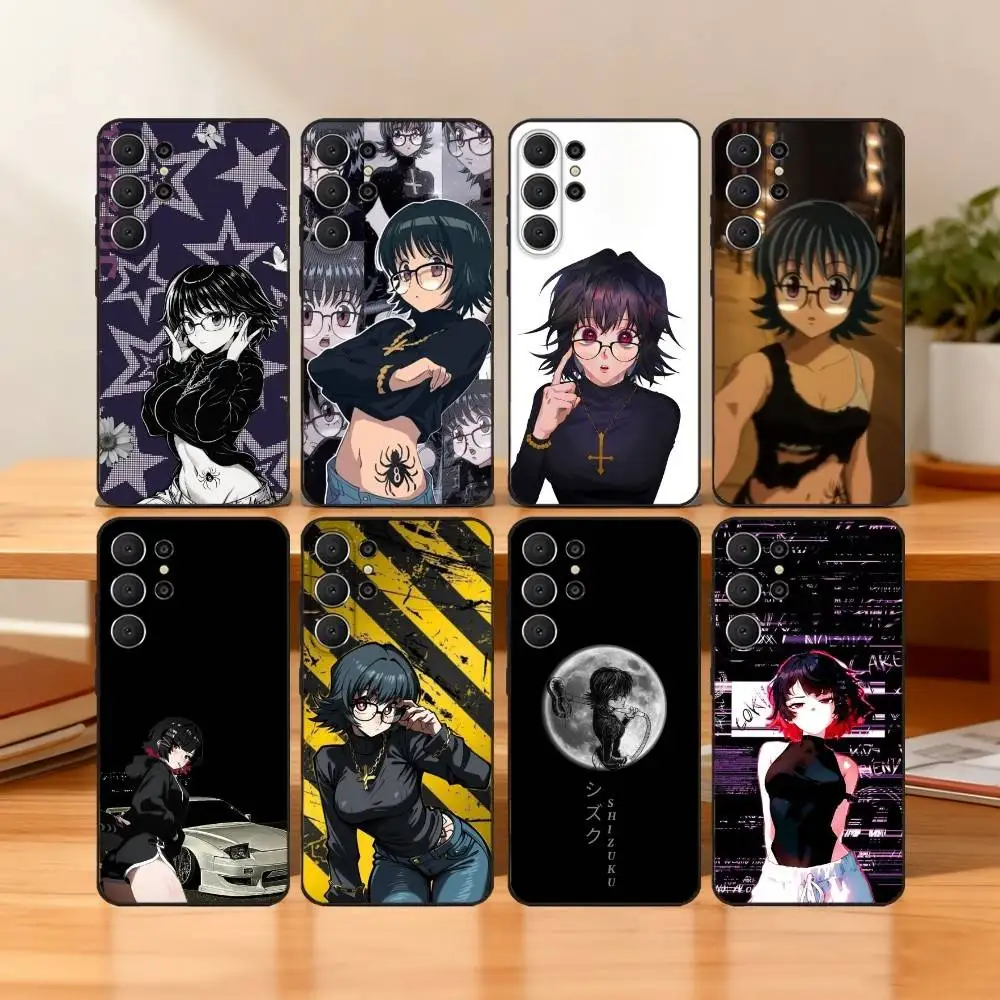 

Shizuku H-Hunter Murasaki Phone Case For Samsung S25,24,23,22,30,21,10,9,Ultra,Plus,Lite,FE Soft Black Case