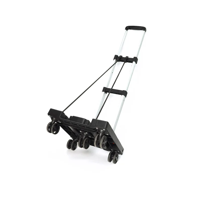 

Flat folding trolley aluminum alloy cart portable truck flat trolley
