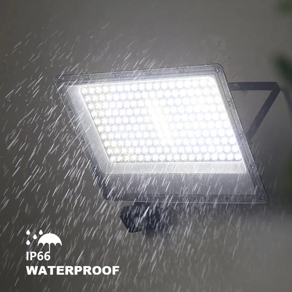 Outdoor Motion Sensor LED Flood Light 500W 300W 200W 100W 50W Reflector AC 220V Waterproof Spotlight Garden Lighting Street Lamp
