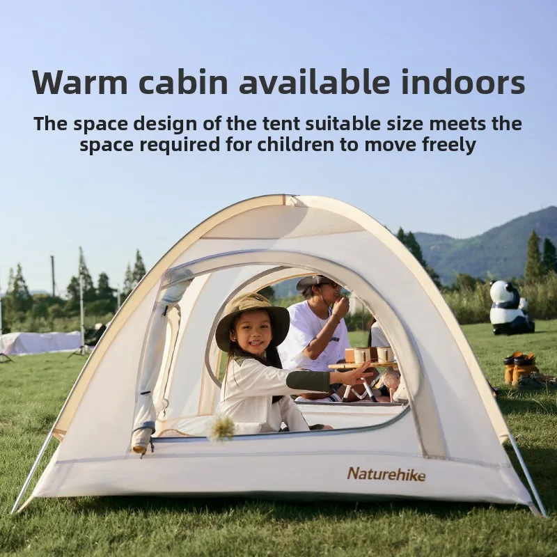 

Naturehike Bonfire Night Children's Tent – A Portable Double-Door Breathable Camping Tent for Park Use outdoor camping equipment