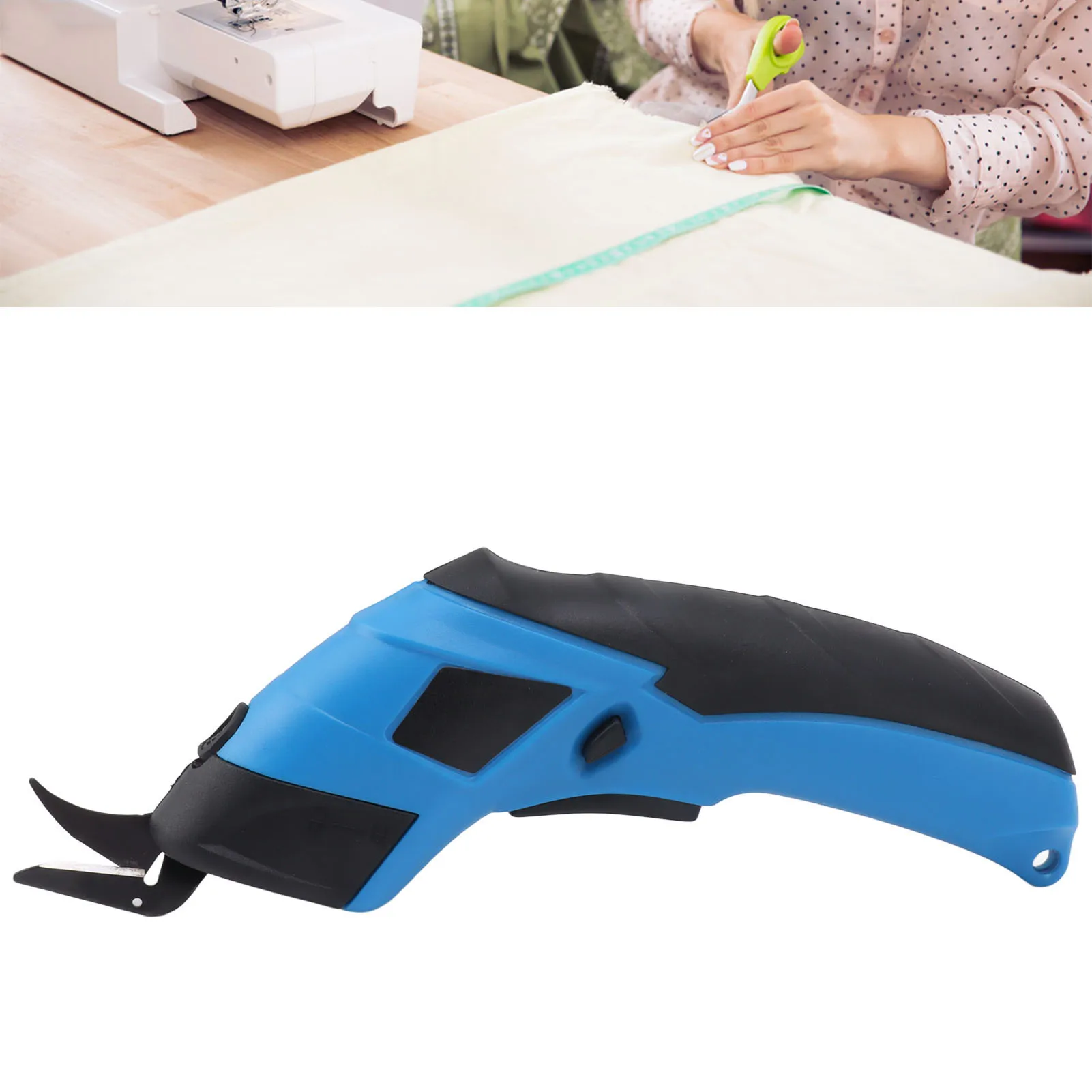 Electric Fabric Scissors Cordless Rechargeable Handheld Scissors Cutter for Cloth Carpet
