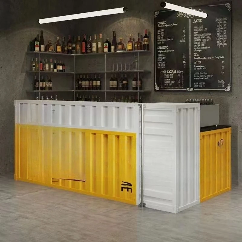 

Wrought iron bar, container checkout page