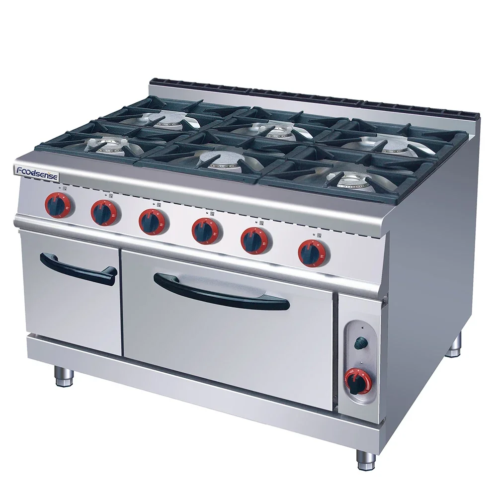 

Top level lpg gas stove cooker 6 burner gas cooking stove with oven