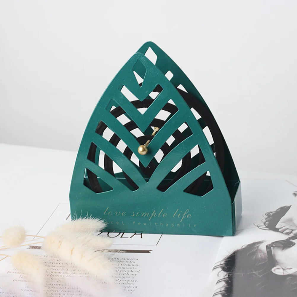 

1pc Hanging Rack Iron Storage Incense Windproof Fireproof Heat Insulating Holder Hollow Design Ash