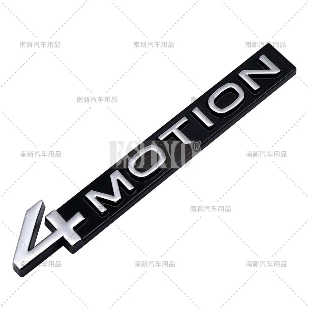 Car Styling 4Motion 3D Rear Trunk Fender Metal Zinc Alloy Emblem Badge Decal for Volkswagen Tiguan Touareg Tayron