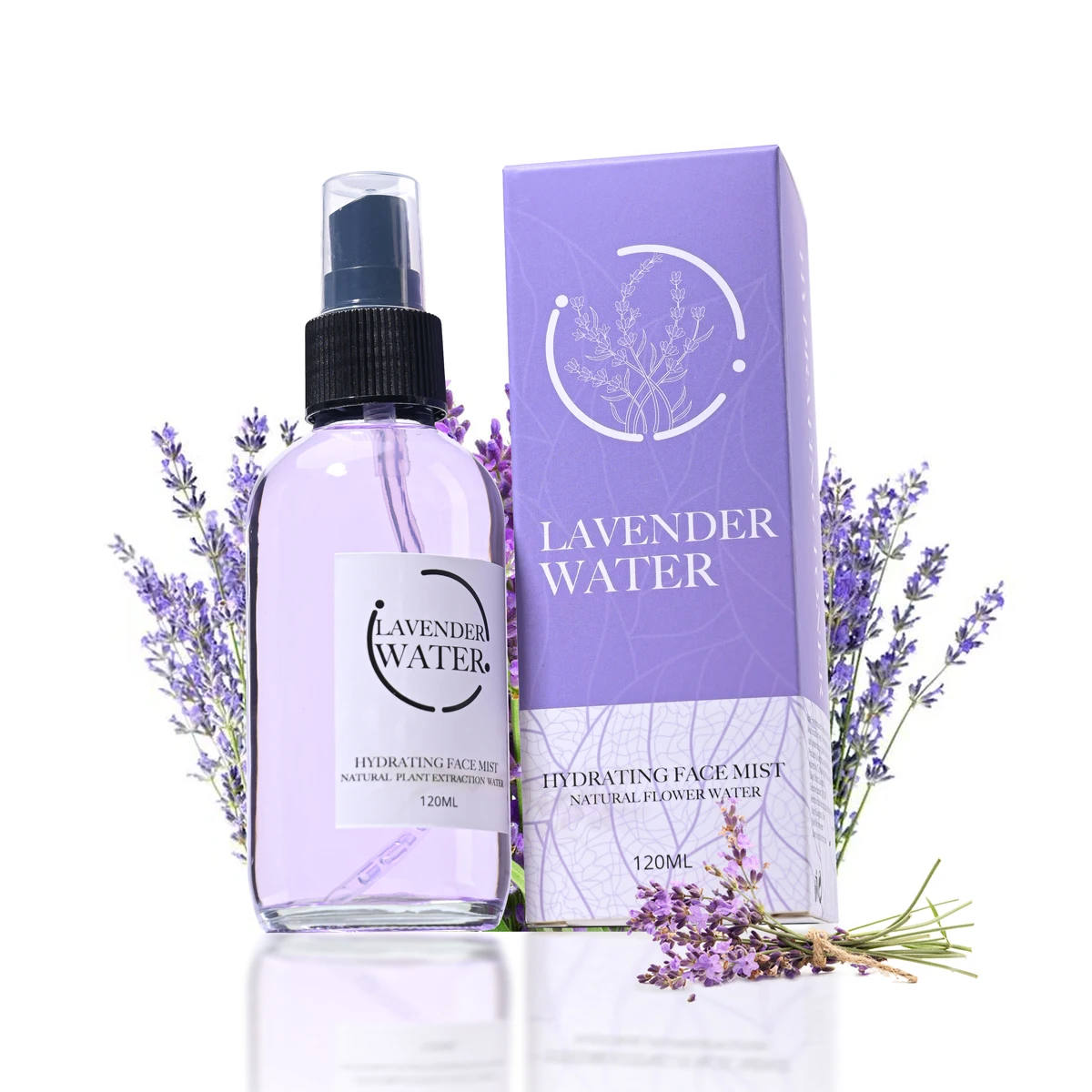 Lavender Vera Facial Moisturizing Toner 120ml Travel Holiday Gift Plant Extract Essence Makeup Water Spray