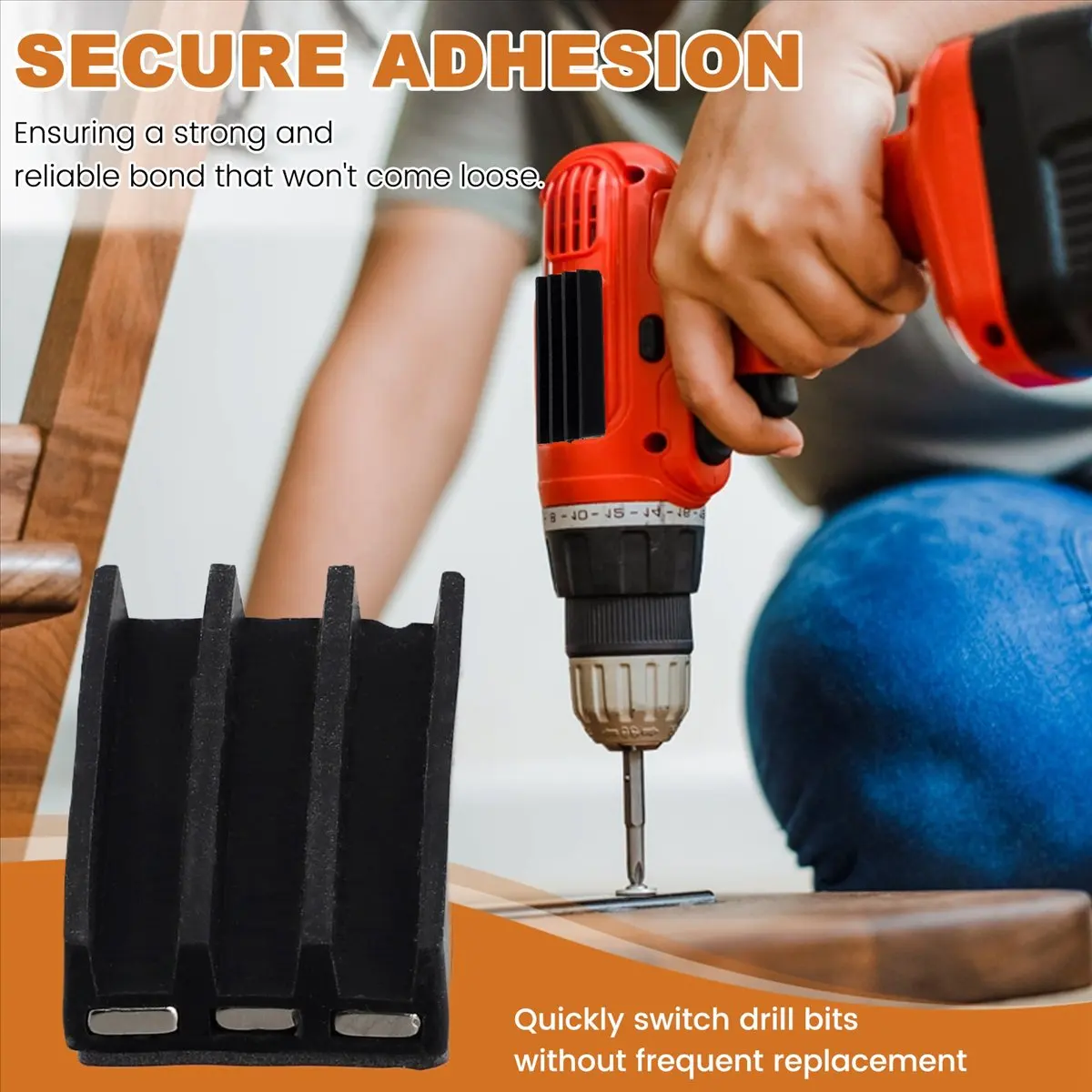 A77K Magnetic Bits Folder Attach to Drill,Universal Fit Magnet Driver Bits Hex Holder Sleeve for Impact Driver