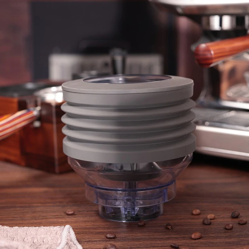 قادوس جرعة القهوة مع خوار سيليكون ، حجم مضغوط لآلة القهوة Breville ، صومعة الفول ، لفة جرعة القهوة