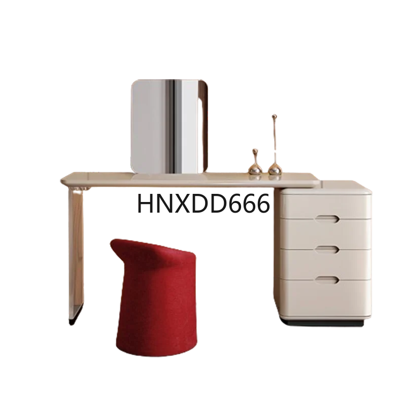 

Nordic Mirror Dressing Table Storage Modern Women Makeup Dressing Table Drawers Wooden Tocador Para Dormitorio Furniture