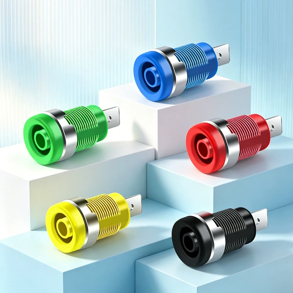 6.3mm Banana Plugs Male Female Jack Socket Copper High‑Voltage Weld‑Type Banana Jack Binding Post Multimeter Socket Connector