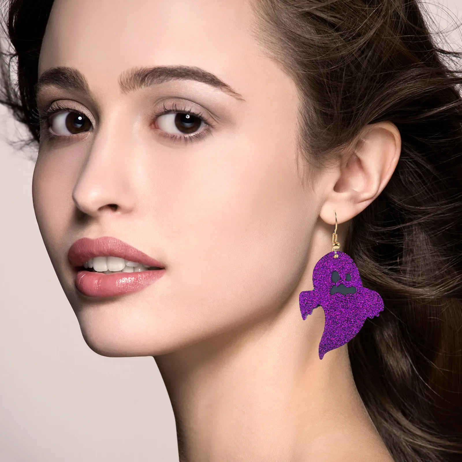 

Ghost Pendant Mold for Earrings Halloween Silicone DIY Charm Mold Resin Jewelry Crafting Tool Festive Decoration