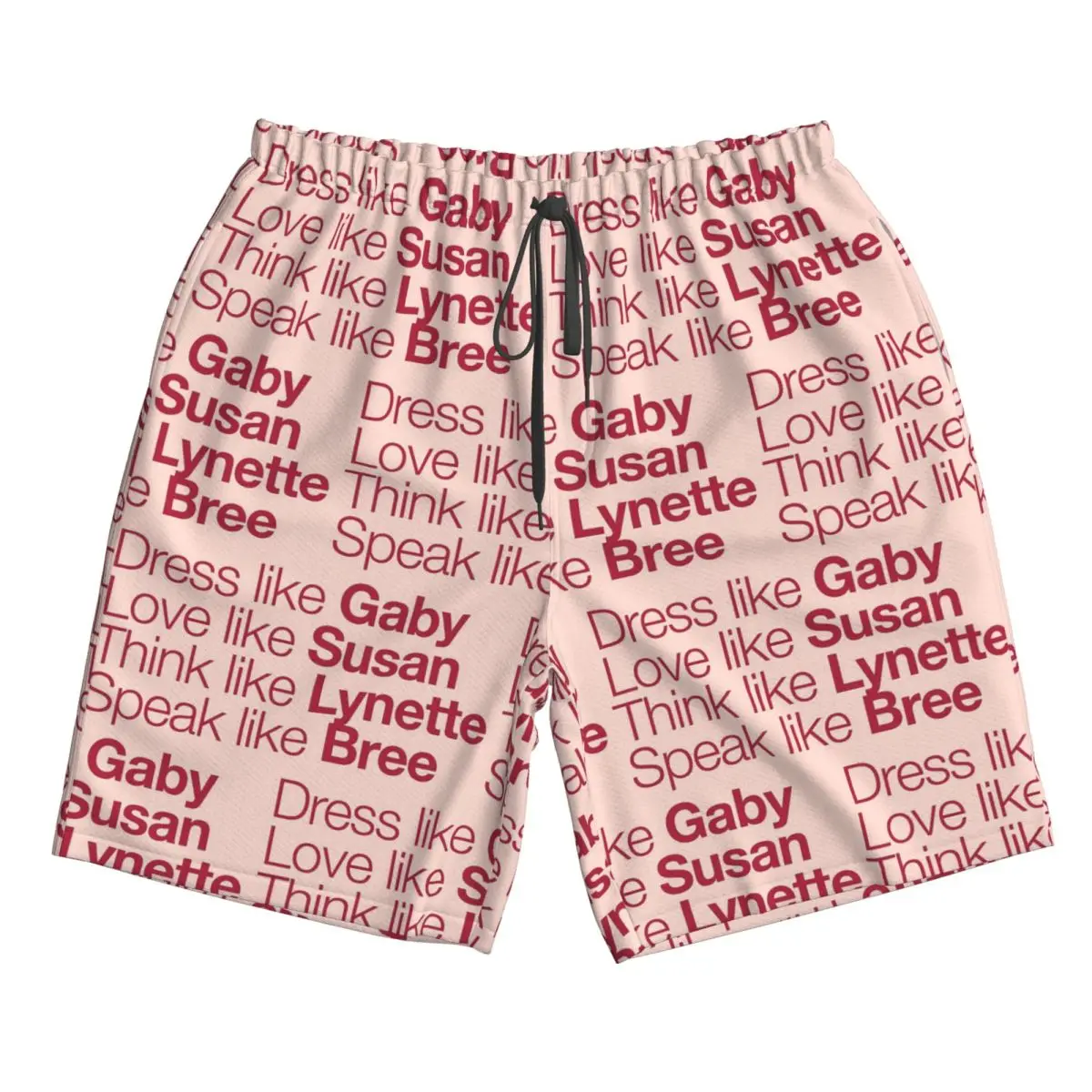 

Desperate Housewives ( Red Peach ) Trunks Beach Board Shorts Casual Quick Dry Swim Summer Men Pants