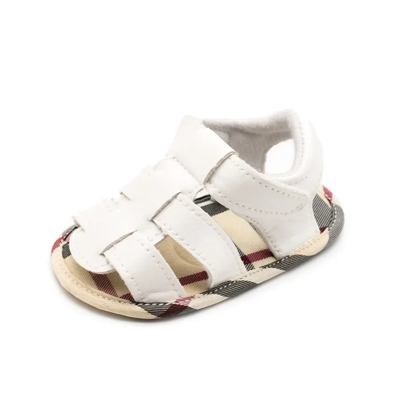 Summer neonatal semi-plastic sole toddler infant girl shoes Baotou breathable newborn baby shoes