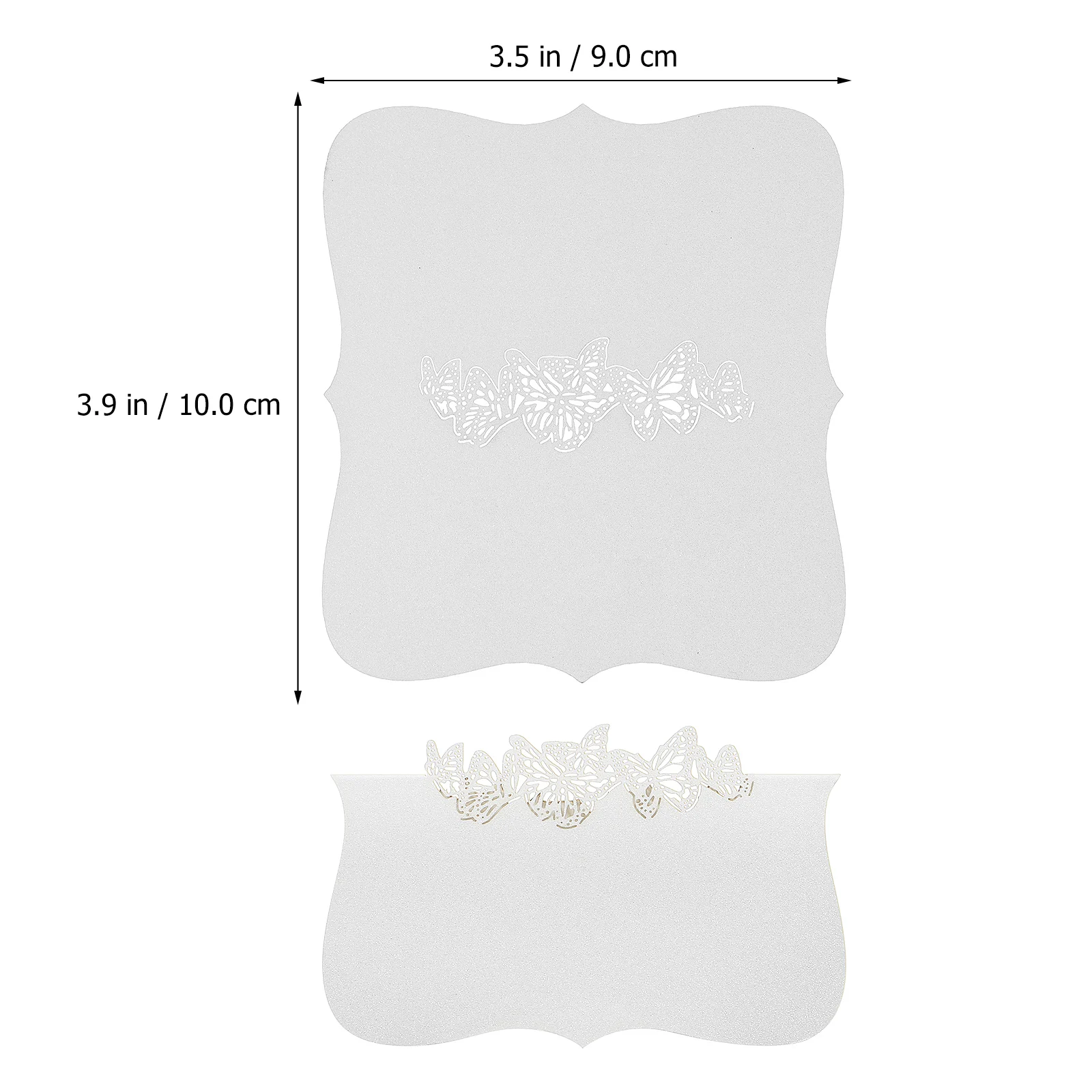 50 Pcs Seat Card Cardboard Place Tent Cards Wedding Name Placecards for Table Butterfly