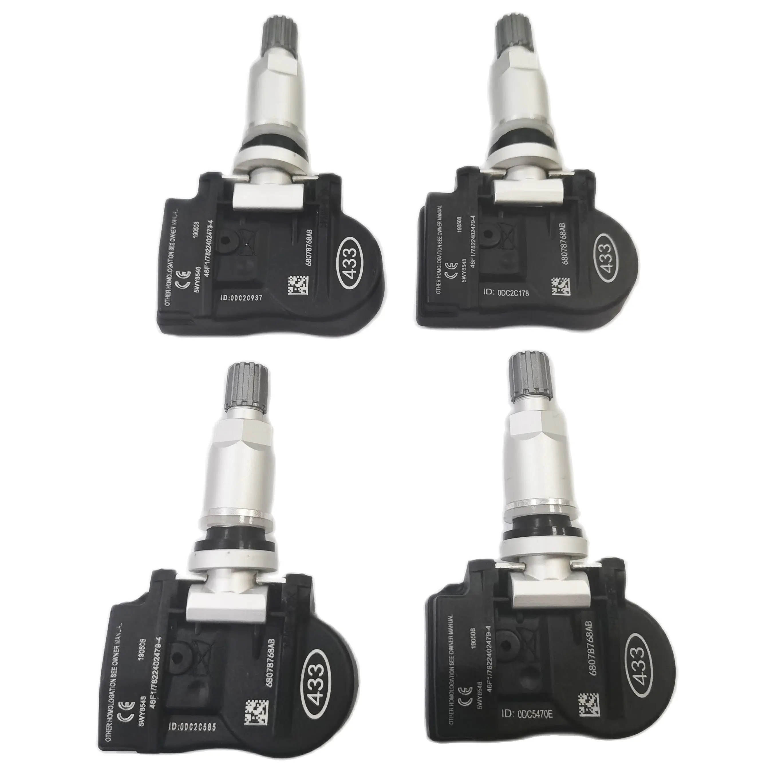 

4pcs 68078768AB Tire Pressure Sensor 433MHz Fits For Chrysler Dodge Journey TPMS 56029527AA