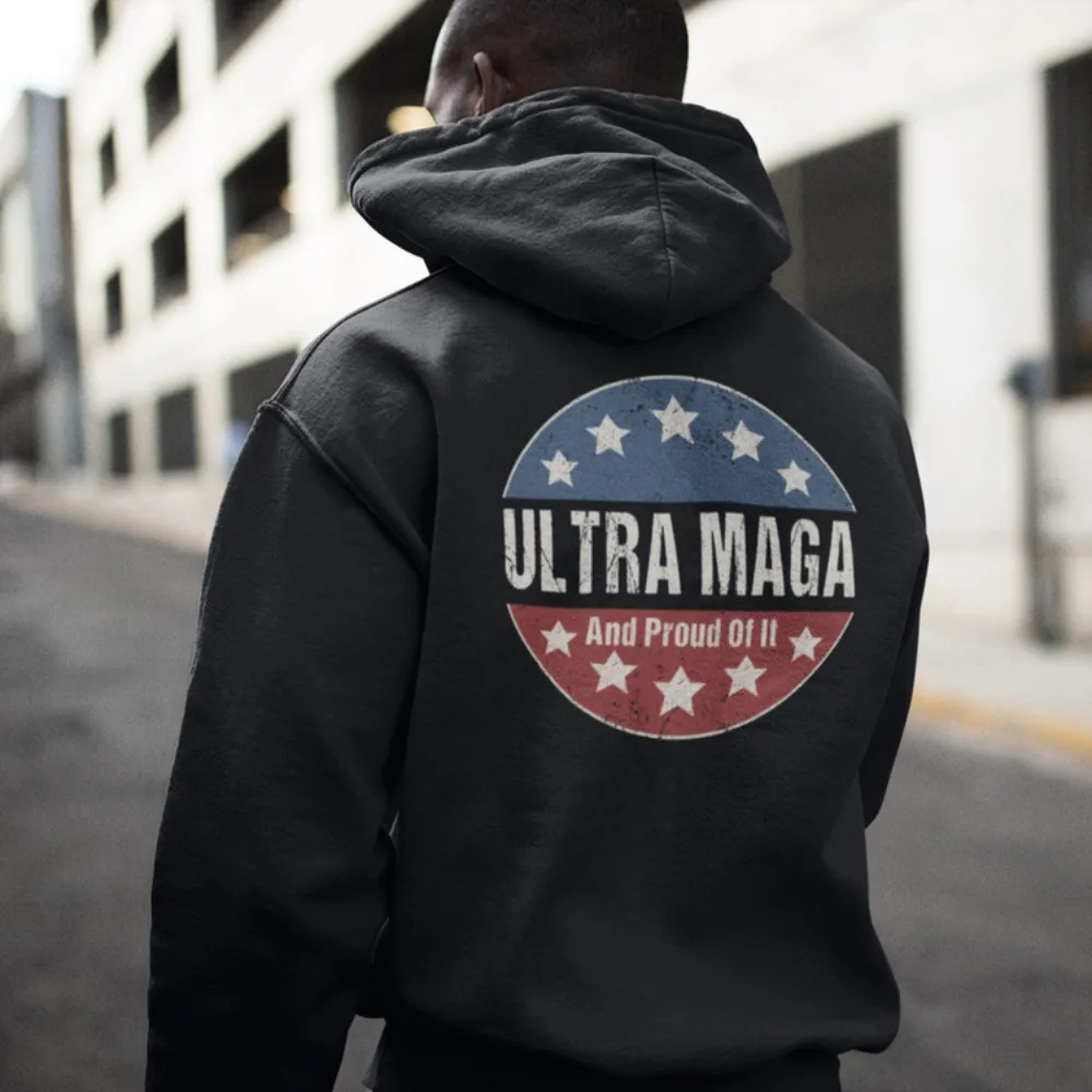 I Stand with Trump American Flag in Support of Trump 2024 Vintage Sweatshirt 2024 Campaign Trump Re-election Hoodie