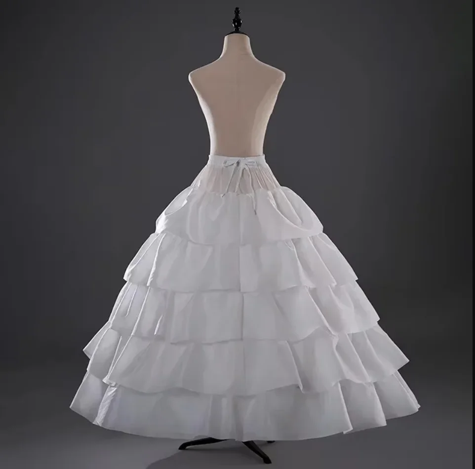 

Пышная нижняя юбка-кринолин на 4 обручах для свадебного платья, пышная подъюбная юбка А-силуэта для выпускного вечера и торжеств