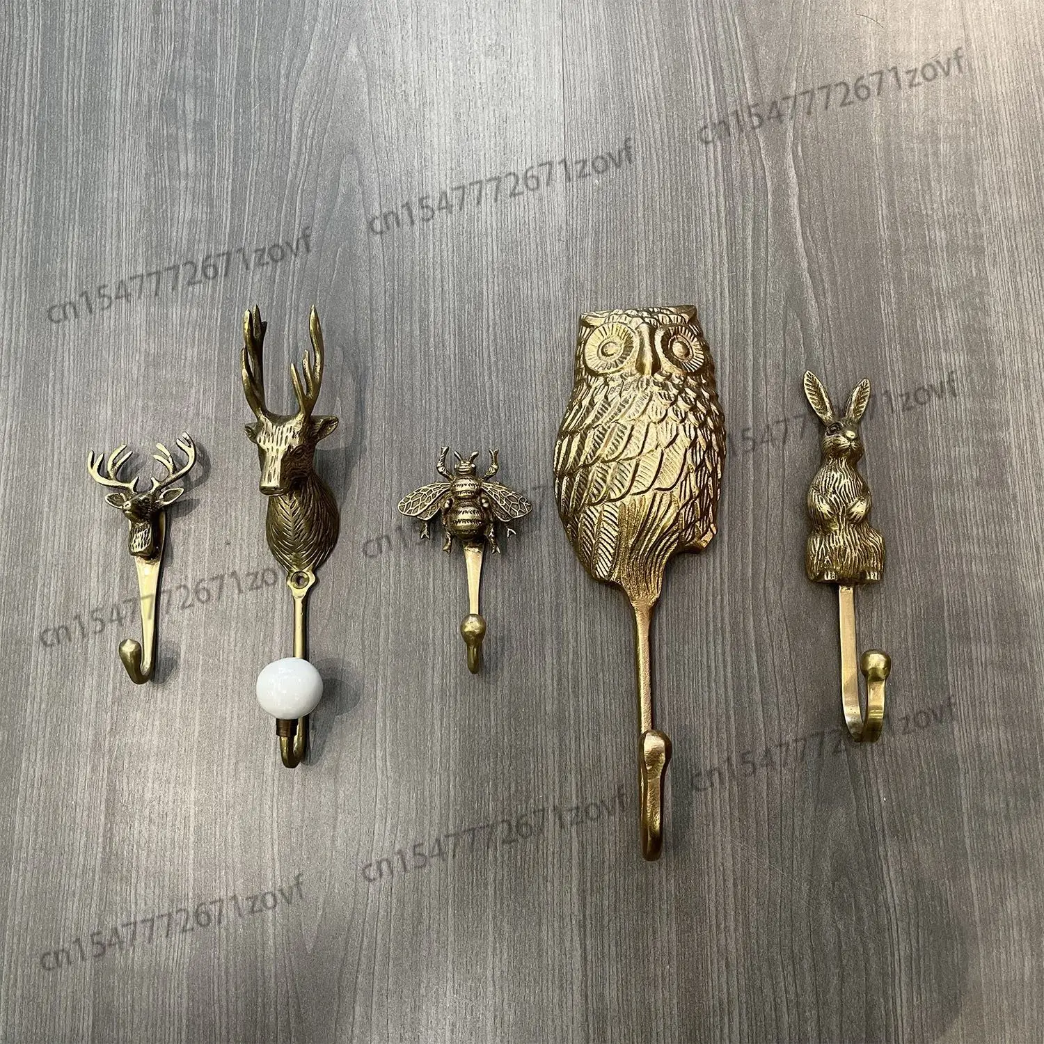 french-vintage-animal-pure-brass-decorative-hook-european-american-coat-hook-high-end-bedroom-key-hook