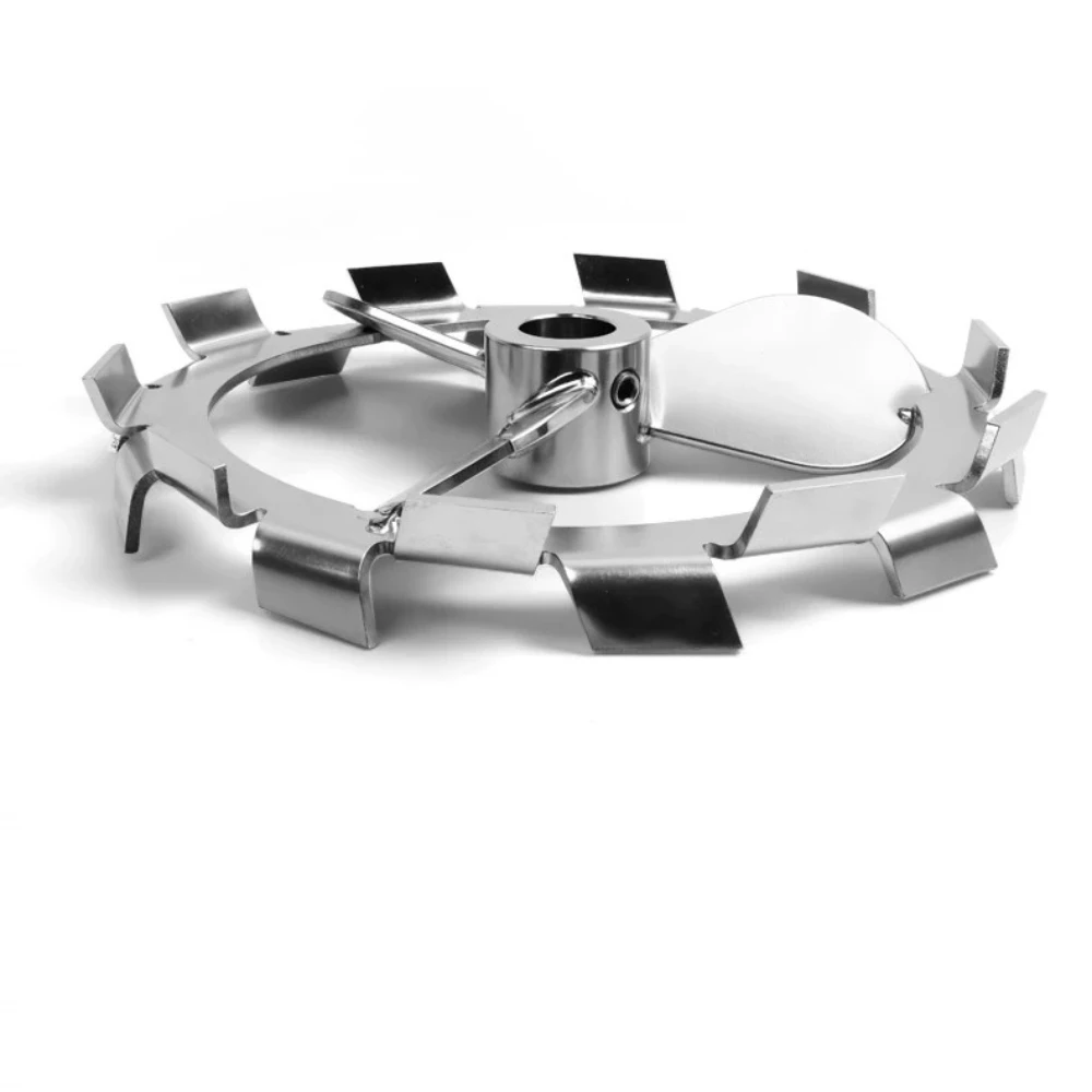 304 Stainless Steel Integrated Ring High Shear 3-Blade Dispersion Impeller 150mm Mixing Blade with M8 Set Screw