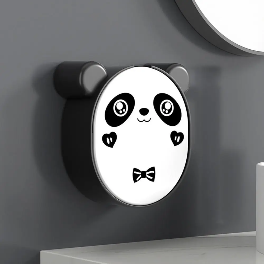 Plastic Soap Dish Black White Easy Installation Soap Storage Box Wall Mounted Cartoon Look Cartoon Soap Holder Kitchen Sink