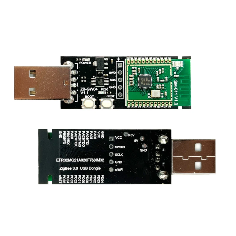 ZigBee3.0 klucz USB bezprzewodowy analizator bramy uniwersalny koncentrator open source 2MQTT ZHA EZSP NCP asystent domowy bramka EFR32MG21