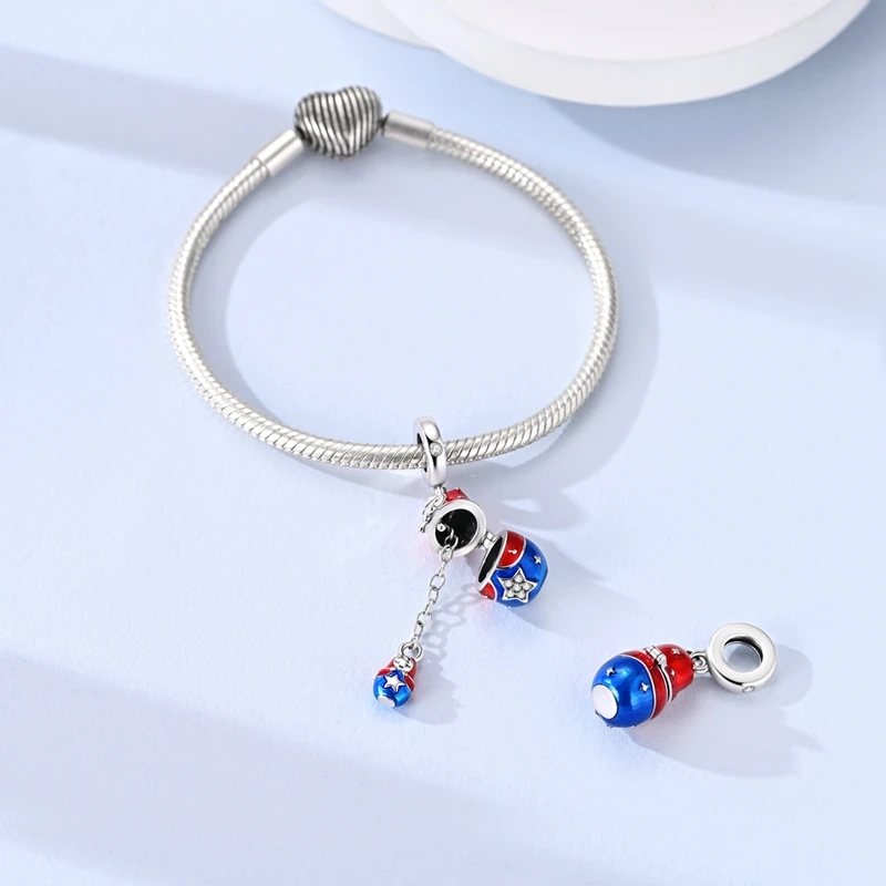 925 Sterling Silver Tree Life Charms Bead CZ Zircon Hexagonal Heart Devil's Eye Pendants Fit Original Bracelet DIY Jewelry Gift