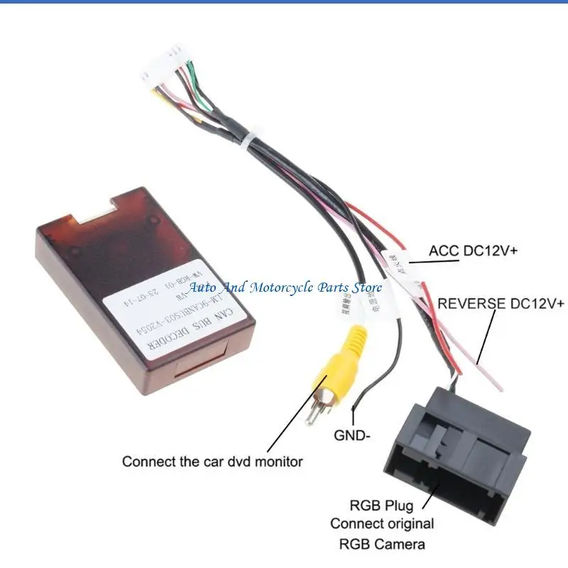 P9FD Video Format Adapter Car Backup Reverse Camera Decoders Suitable for Car Stereos With RCD510 RNS510 RNS315 Compatibility