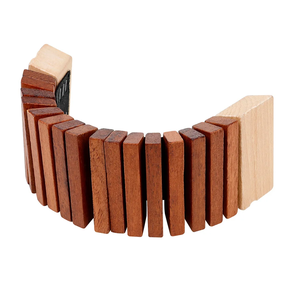 

Snake Tooth Wood Kids Percussion Instrument Creative Design Smooth Edges Safe for Children Music Learning Educational Plaything