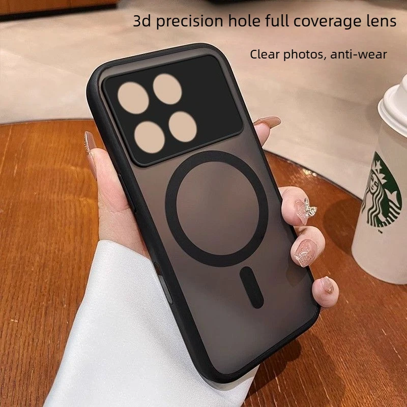 Etui do POCO F6 Pro X6 Pro Nowe Magnetyczne Matowe Półprzezroczyste Ultracienkie PC Odporne na Upadki Etui Ochronne na Redmi K70 K70E Odporne na Wstrząsy Funda — zdjęcie produktu 4