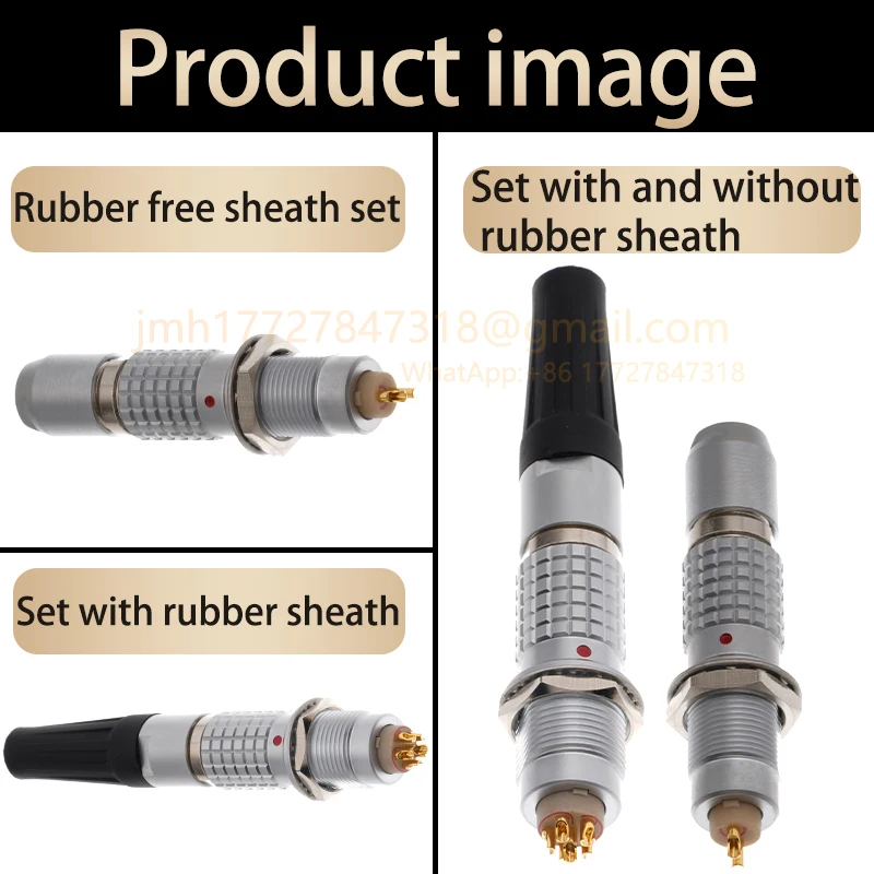 FGG/EGG 00B 0B 1B 2B. Plug socket soldering 2-32 pin core Push pull self-locking aviation connector