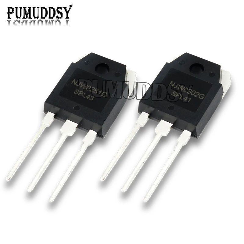 6PCS NJW0281G NJW0302G TO-3P NJW0281 NJW0302  TO3P Triode (NJW0281+NJW0302) Each 3pcs