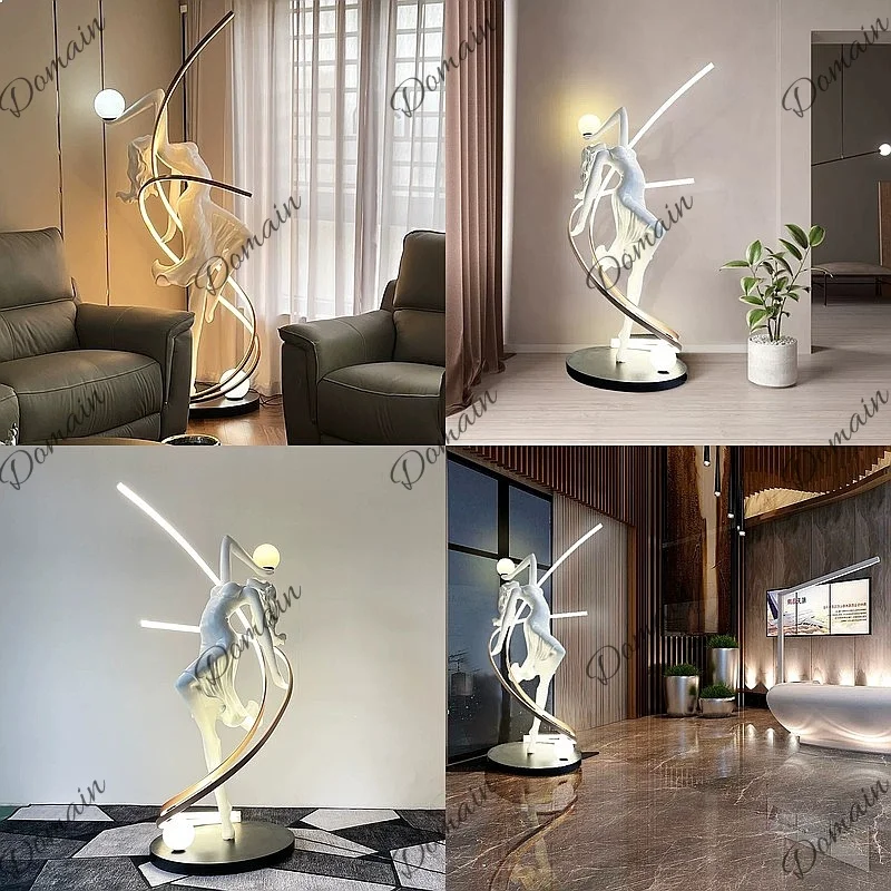 New Abstract Sculpture Sales Office Hotel Lobby Decorative Dance Muse Art Personality Ornament