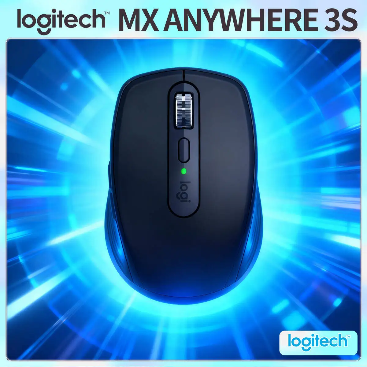 

Компактная мышь Logitech MX Anywhere 3S, эргономичный дизайн, перезаряжаемая, с быстрым прокруткой для портативных ПК Mac