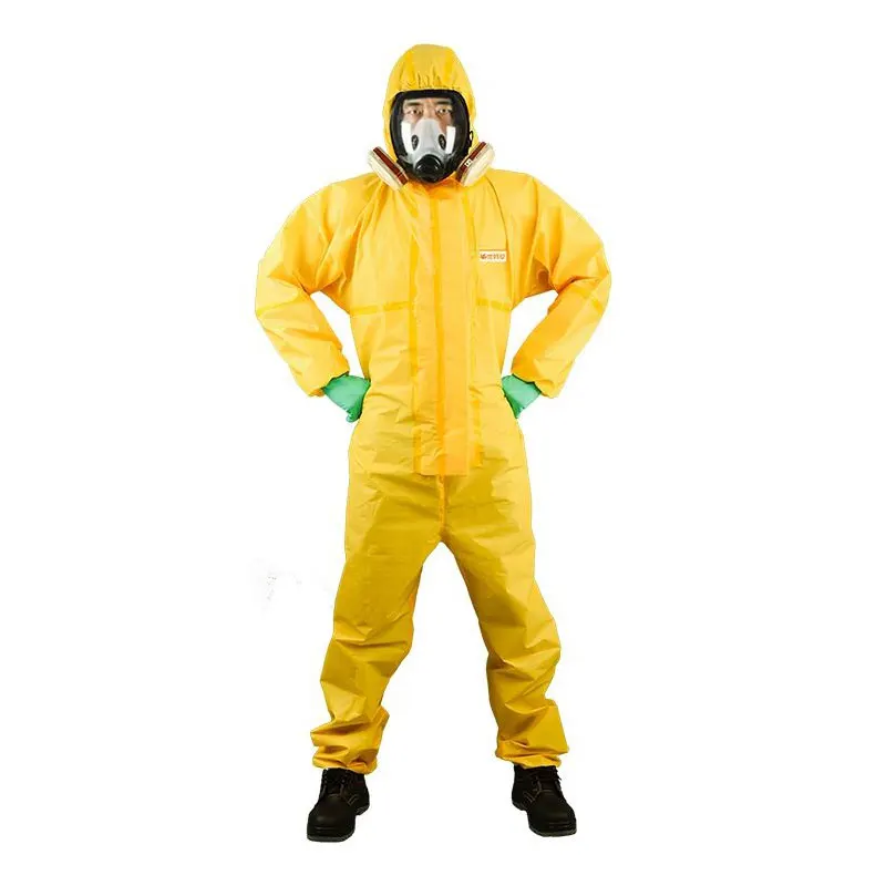 Chemical Protective Suit Coverall Hazardous Chemicals Liquid Proof Sulfuric Acid And Alkali Resistant Work Protection Clothing